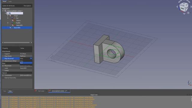 FreeCAD Mirror and Rotate a Sketch to another plane смотреть онлайн