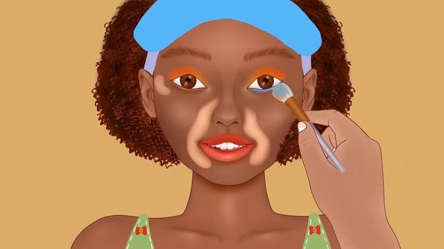 Black Beauty With Vitiligo Makeup Animation | Makeup Animation | ONDONG