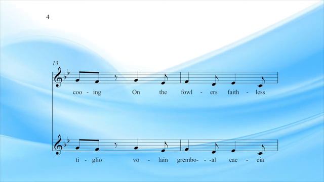 Vaccai Practical Method Lesson 1 (ii) Intervals Of The Third Key Bb For Low Voice - Alto and Bass смотреть онлайн