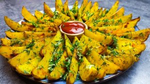 КАРТОШКА В ДУХОВКЕ запечённая дольками. Проще не придумаешь!