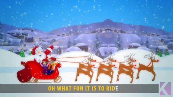 Dashing Through The Snow | Jingle Bells Song | Christmas Carols With Lyrics