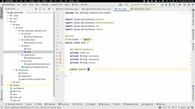 Spring Security JPA Authentication in Spring Boot смотреть онлайн