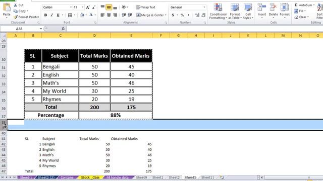 Microsoft Excel bangla tutorial II How to customize cell border II Class 6 смотреть онлайн
