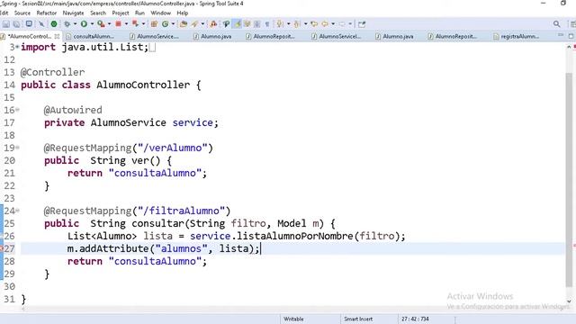 04 Cómo consultar en una tabla de MYSQL con JPA (Java Persistence API) смотреть онлайн