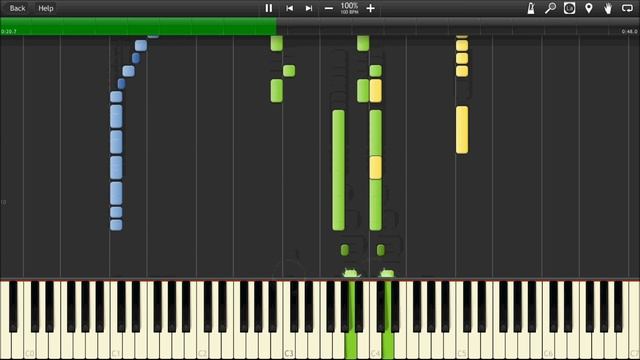 The Legend of Zelda: Oracle of Ages - Moonlit Grotto Synthesia смотреть онлайн