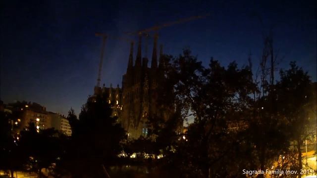 Sagrada Familia (Barcelona, Spain) / Саграда Фамилия (Барселона, Испания) : Timelaps смотреть онлайн