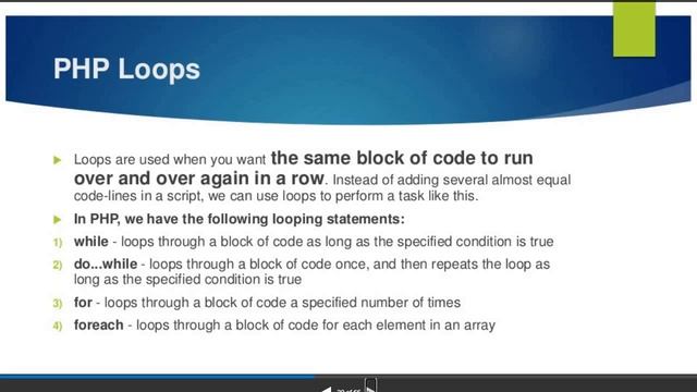 Branching and Looping in PHP смотреть онлайн