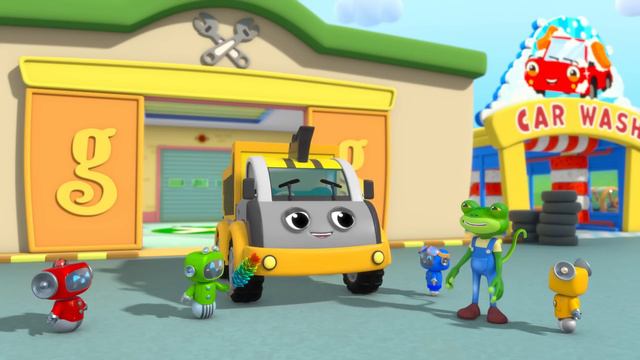 Drive Thru Haunted House | Monster Truck| Animal for Kids | Truck and Bus Cartoon | Gecko's Garage смотреть онлайн