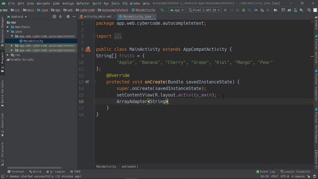 [Hindi] AutoCompleteTextView in Android Studio | Android Application Development (2020)...... смотреть онлайн
