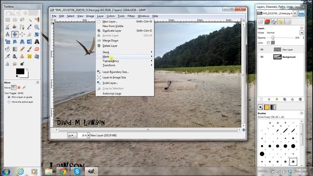 How To Add A Shadow With The Paintbrush Tool In GIMP - смотреть онлайн
