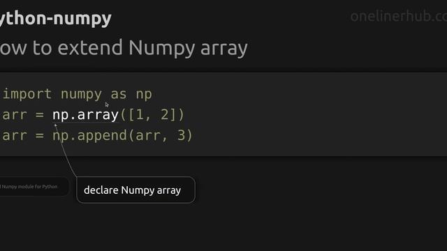 How to extend Numpy array смотреть онлайн