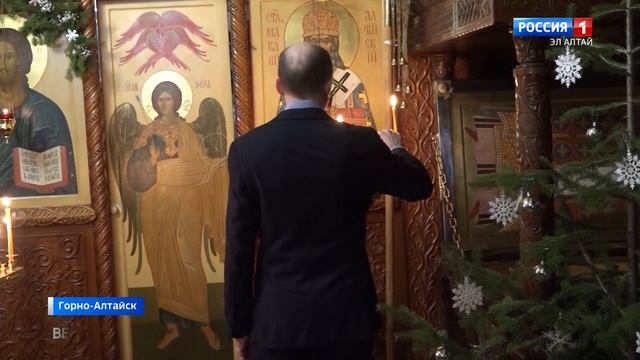 В храмах республики прошли рождественские службы смотреть онлайн