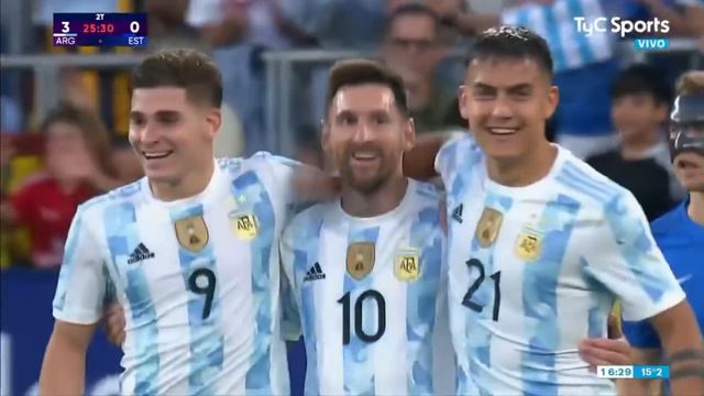 Argentina vs Estonia 5-0 All Goals and Highlights Messi scores 5 goals смотреть онлайн