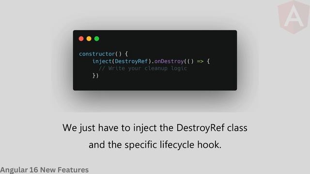 Angular 16 New Features | DestroyRef injector | #angular16 смотреть онлайн
