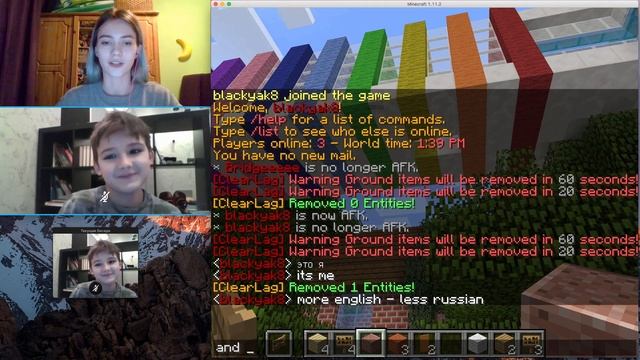 Английский в Minecraft. Отрывок урока. 28032017 смотреть онлайн