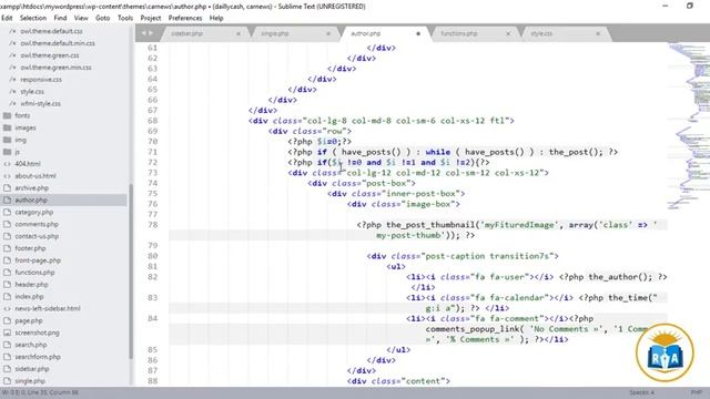 Wordpress Theme Development part-24. How to Create nice Author Page on Wordpress (author.php) part- смотреть онлайн