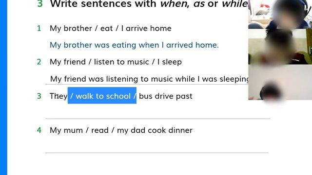 When While As With PAst Simple And COntinuous