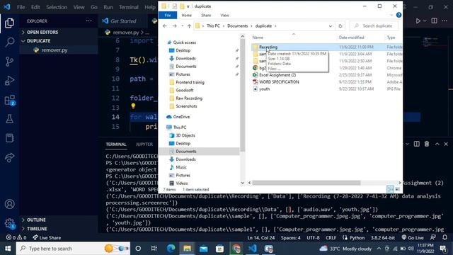 detect duplicate file with python || #python || #pythonprogramming || python for beginners смотреть онлайн