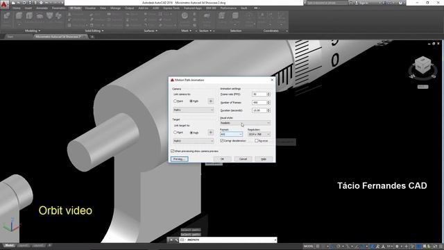 AutoCAD Animation Tutorial Command ANIPATH - "Tutorial Animação no AutoCAD" смотреть онлайн