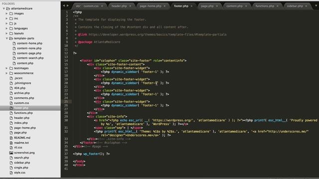 WordPress Theme Creation With Underscores : Footer session #6 смотреть онлайн