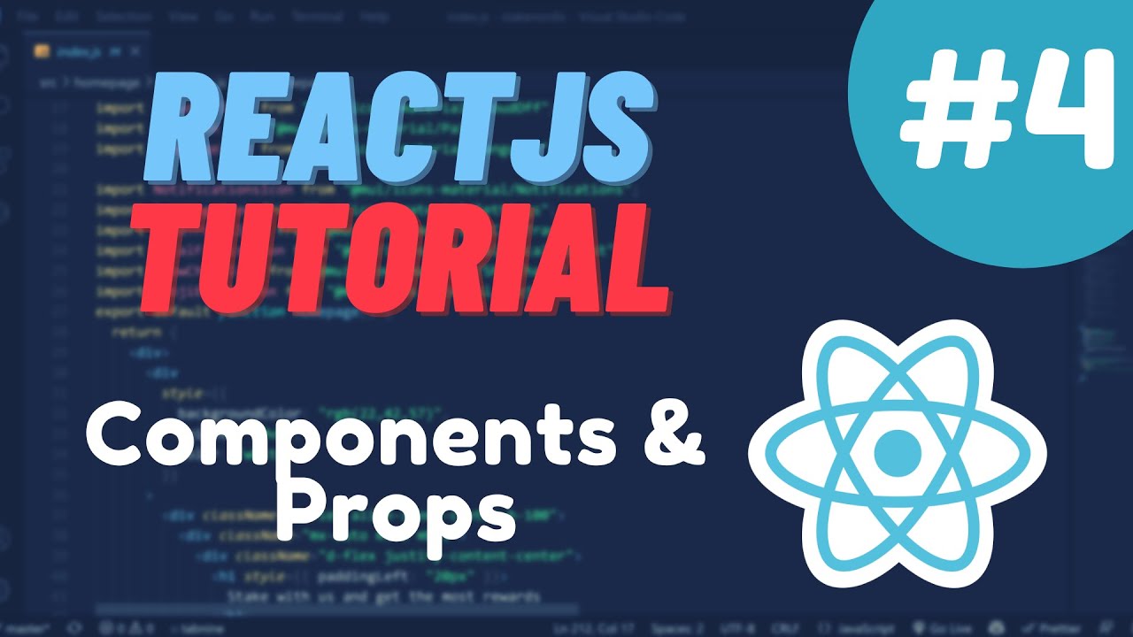 Урок №4 Руководство по React - Компоненты и реквизит смотреть онлайн
