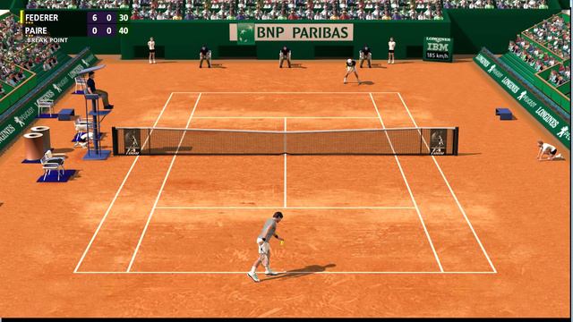 Federer vs Paire Full Ace Tennis ATP1000 R32 Roma смотреть онлайн