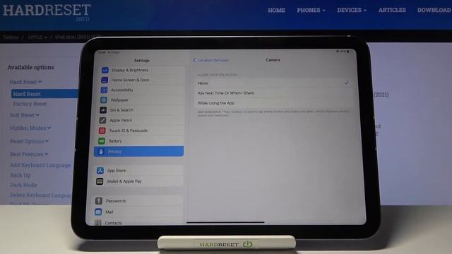 How to Turn On/Off Camera Location Tags on iPad mini 2021 – Set Geolocation смотреть онлайн
