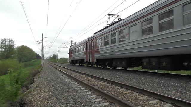 Электропоезд ЭР2Р-7088 перегон Можайск - Бородино смотреть онлайн