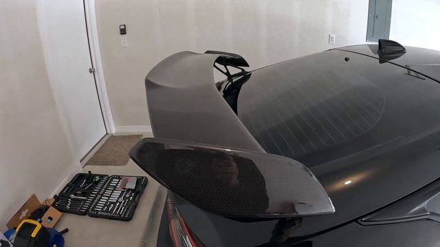 New Carbon Fiber Wing For My 2023 Honda FL5 Type R!! смотреть онлайн