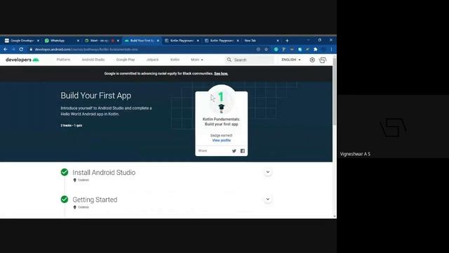 DSC - Android Study Jam - Session 2 | Track 2: Prior to Programming | 19-01-2021 смотреть онлайн