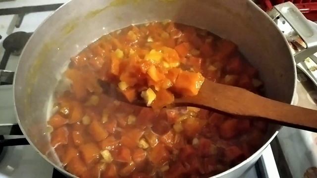 Янтарное тыквенное варенья. Варенье из тыквы с апельсином и лимоном. смотреть онлайн