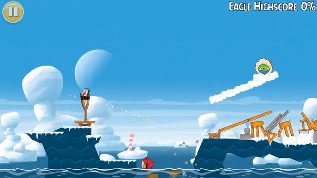 Angry Birds Seasons - 1-9 - Arctic Eggspedition - 100% Mighty Eagle Walkthrough смотреть онлайн
