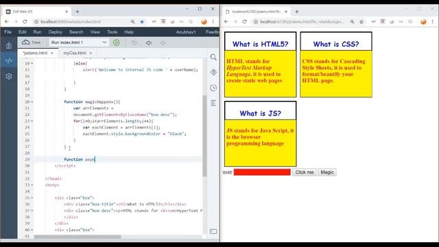 UI5 tutorial : Java Script Non Blocking IO | Fiori Training for ABAP developer смотреть онлайн