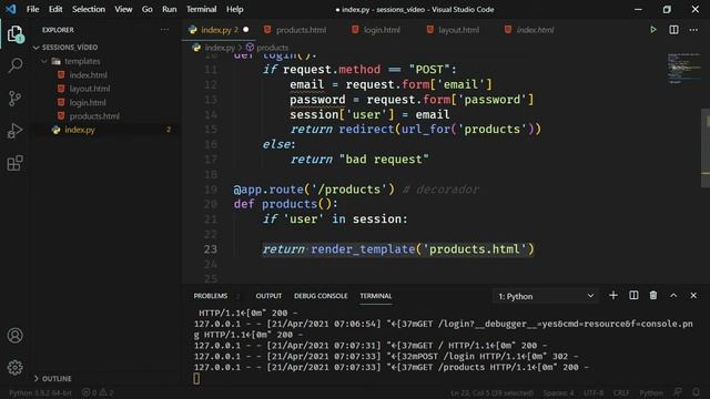 21 - Flask - Sesiones смотреть онлайн