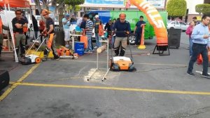 Подметальные устройства STIHL KG 770, KG 550. Пример работы в «поле»