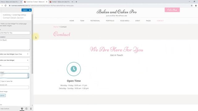 How to Configure Contact Page Template | Bakes and Cakes Pro WordPress Theme смотреть онлайн