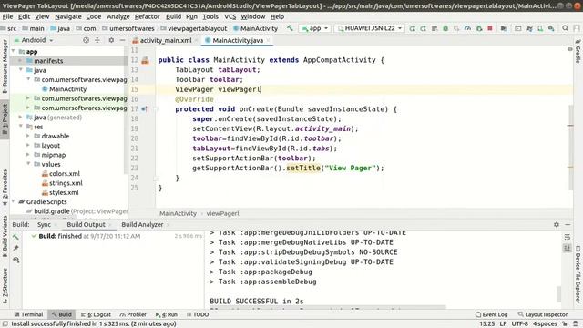 14. ViewPager and TabLayout смотреть онлайн