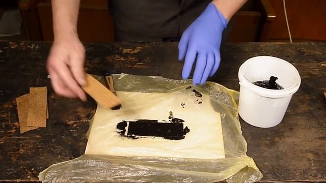 Походно кухонный нож из пилы, микарта из пробки. смотреть онлайн