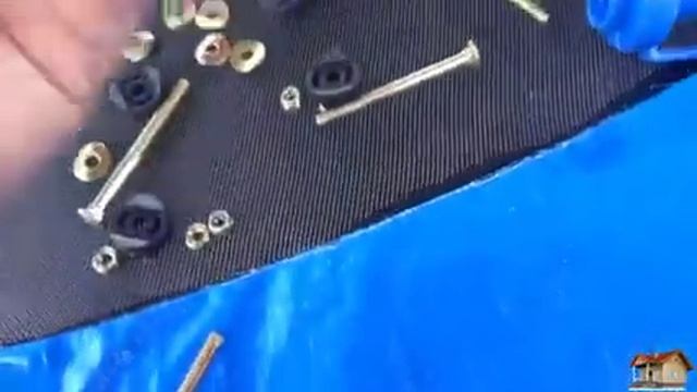 ▶️ Батут с сеткой 244см. Сборка. Легко и просто смотреть онлайн