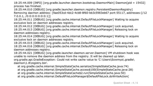 Android : Android Studio: Unable to start the daemon process смотреть онлайн