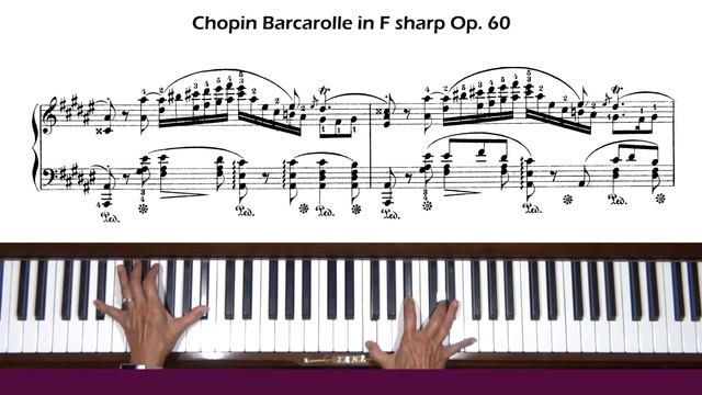 Chopin Barcarolle in F-sharp Major Op. 60 Piano Tutorial Part 1 смотреть онлайн
