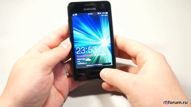 Samsung Wave M. Внешний вид смотреть онлайн