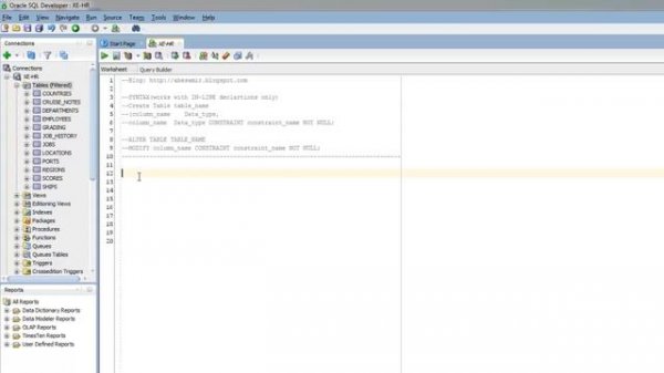 NOT NULL Constraint in Oracle Database