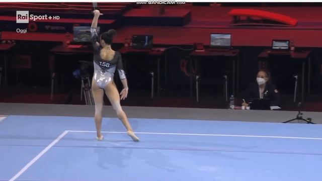 Vanessa Ferrari. FX EF. European Championship 2021 смотреть онлайн