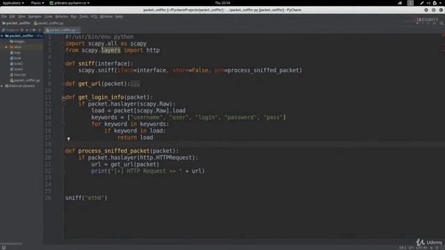 Курсы по программированию на python Часть 46 (Захват паролей компьютера, в одной сети.) смотреть онлайн