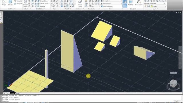 Autocad 3D modeling Part 7 - Wedge смотреть онлайн