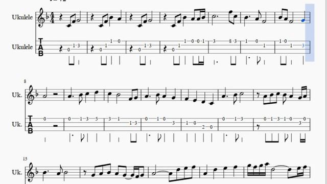 Ukulele Tab: How to play Lazy Afternoons (Kingdom Hearts) by Yoko Shimomura смотреть онлайн