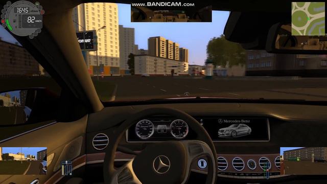 City Car Driving - шашки на Mercedes Benz смотреть онлайн