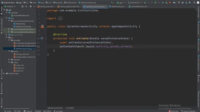 Splash Screen Animation | TikTok Clone App Development | Android Studio 2021 смотреть онлайн