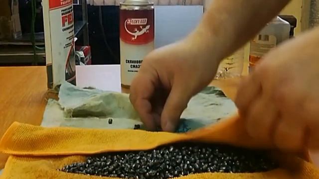 Моем и осаливаем пульки для пневматики.